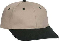 OTTO 11-018 Stretchable Deluxe Brushed Cotton Twill 6 Panel Low Profile Pro Style Cap - Dark Green Khaki | HIT a Double