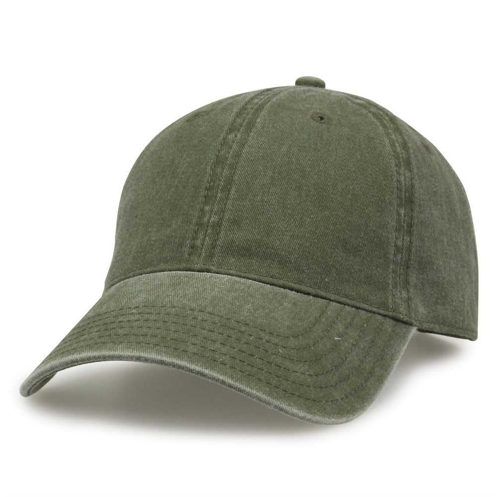The Game GB465 Pigment Dyed Twill Cap - Light Olive | HIT a Double