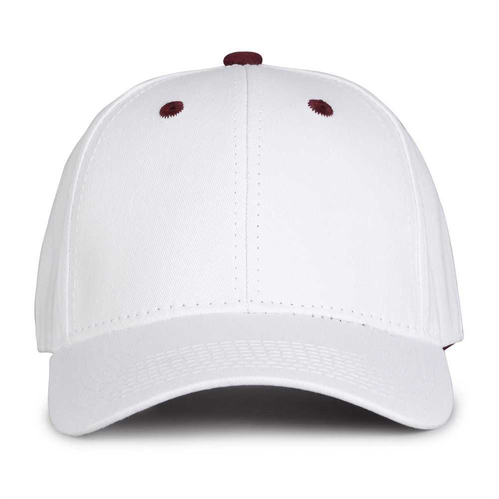 The Game GB2016 White Snapback Cotton Twill Cap - White Maroon | HIT a Double