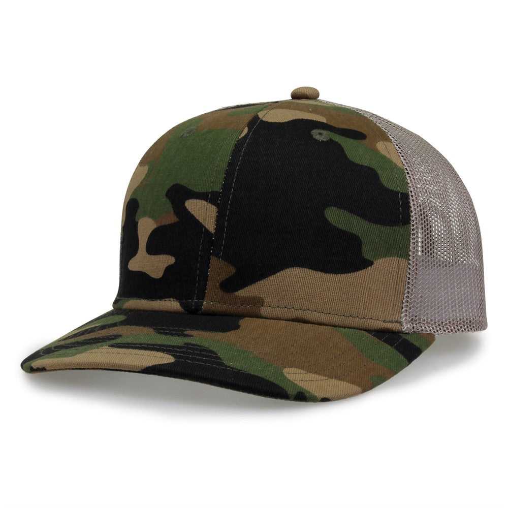 The Game GB452C Camo Everyday Trucker Cap - Woodland | HIT a Double