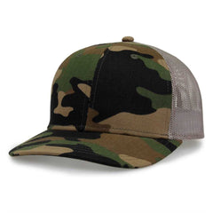 The Game GB452C Camo Everyday Trucker Cap - Woodland | HIT a Double