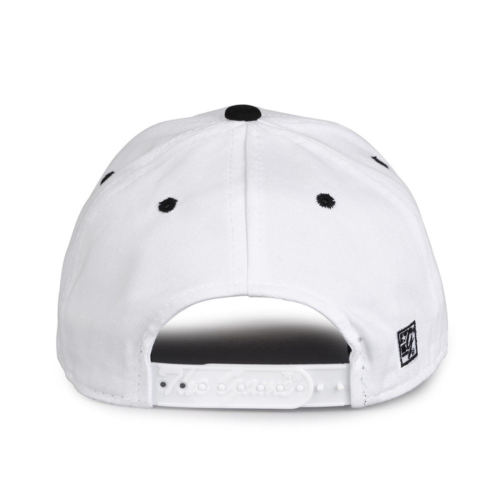 The Game GB2016 White Snapback Cotton Twill Cap - White Black - HIT a Double - 3