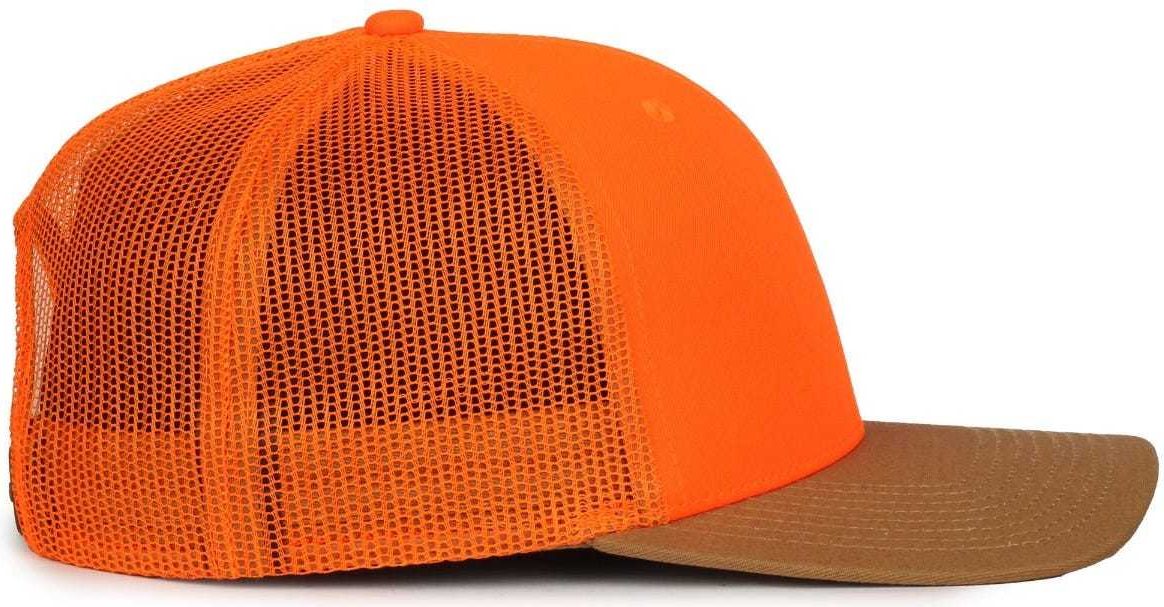 OC Sports OC771 Adjustable Mesh Back Cap - Blaze Blaze Old Gold | HIT a Double