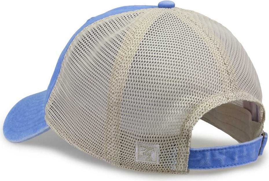 The Game GB460 Pigment Dyed Twill & Soft Trucker Cap - Sky Blue Sand | HIT a Double
