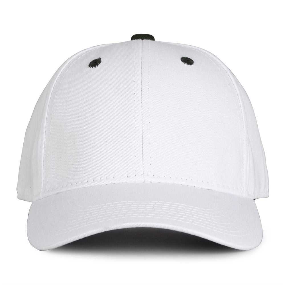 The Game GB2016 White Snapback Cotton Twill Cap - White Dark Green - HIT a Double - 2