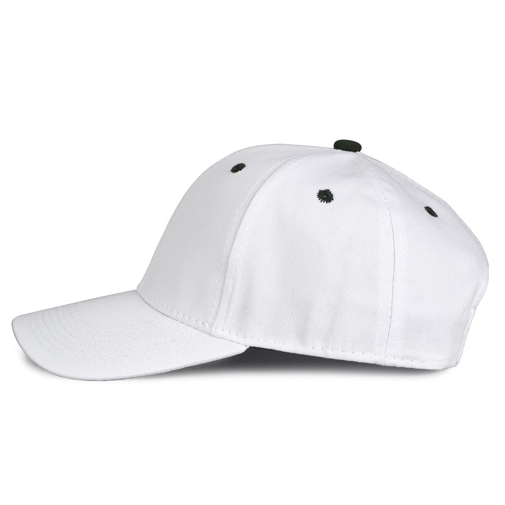 The Game GB2016 White Snapback Cotton Twill Cap - White Dark Green - HIT a Double - 6
