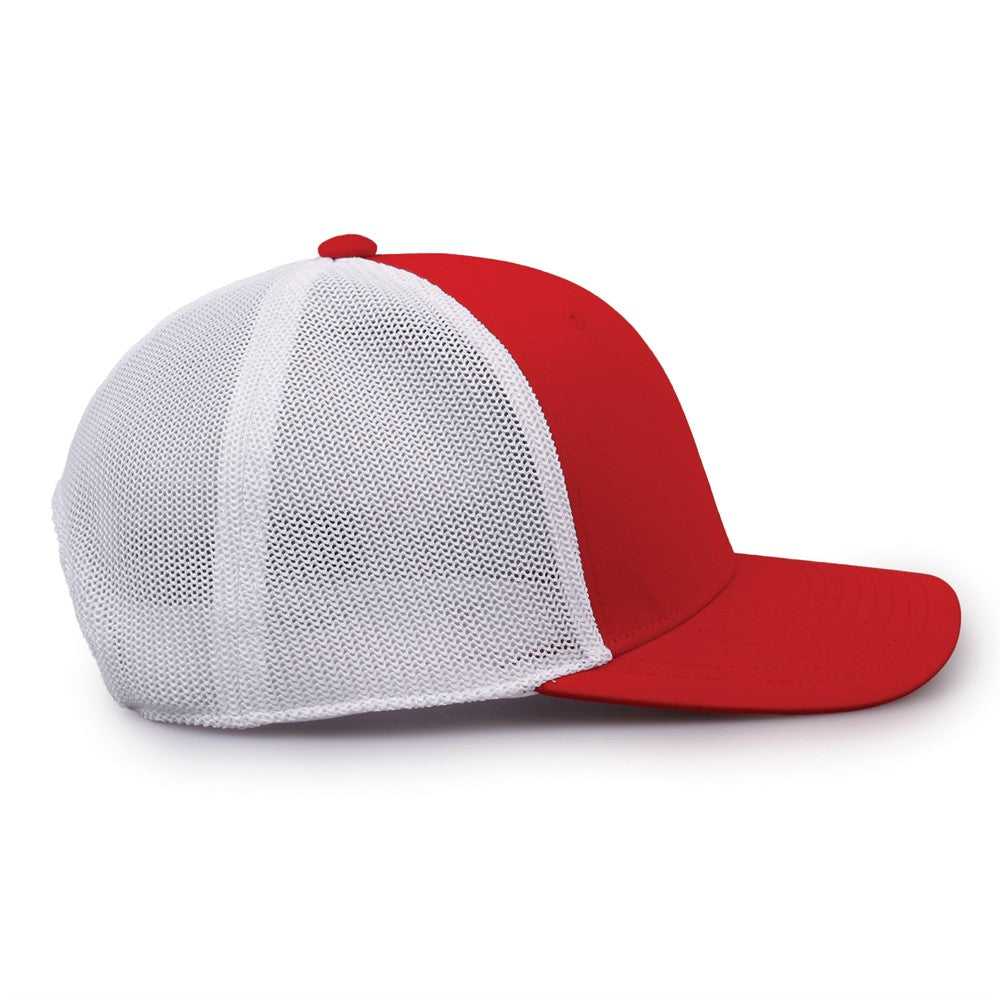 The Game GB518 Everyday Trucker Cap - Red White - HIT a Double - 8