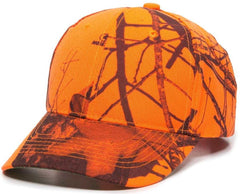 OC Sports 350 Adjustable Cap that is Easily Visible - Mossy Oak Break-Up Blaze | HIT a Double