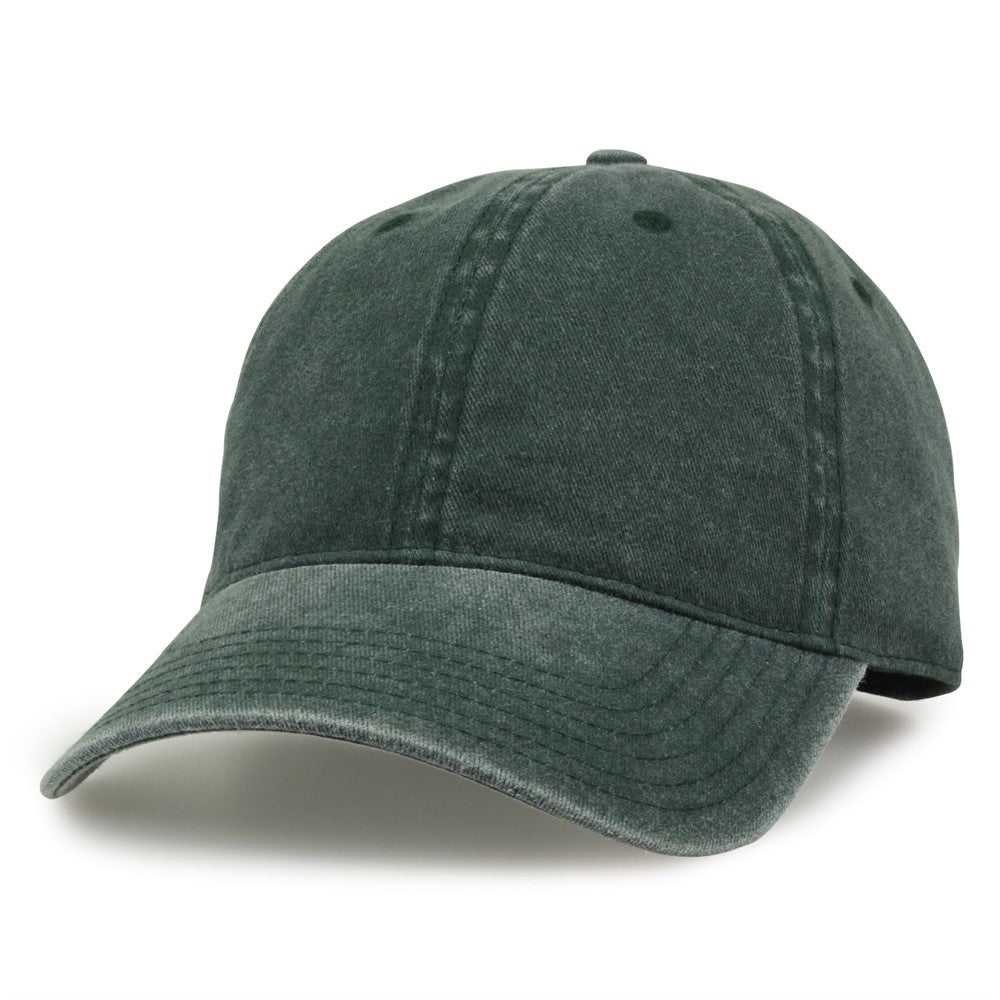 The Game GB465 Pigment Dyed Twill Cap - Bottle Green sand - HIT a Double - 3