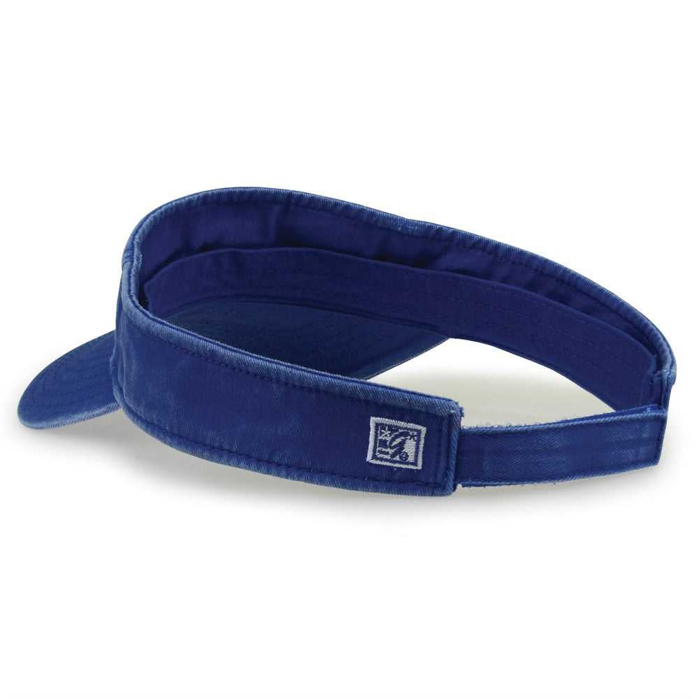 The Game GB466 Pigment Dyed Twill Visor - Royal - HIT a Double - 4