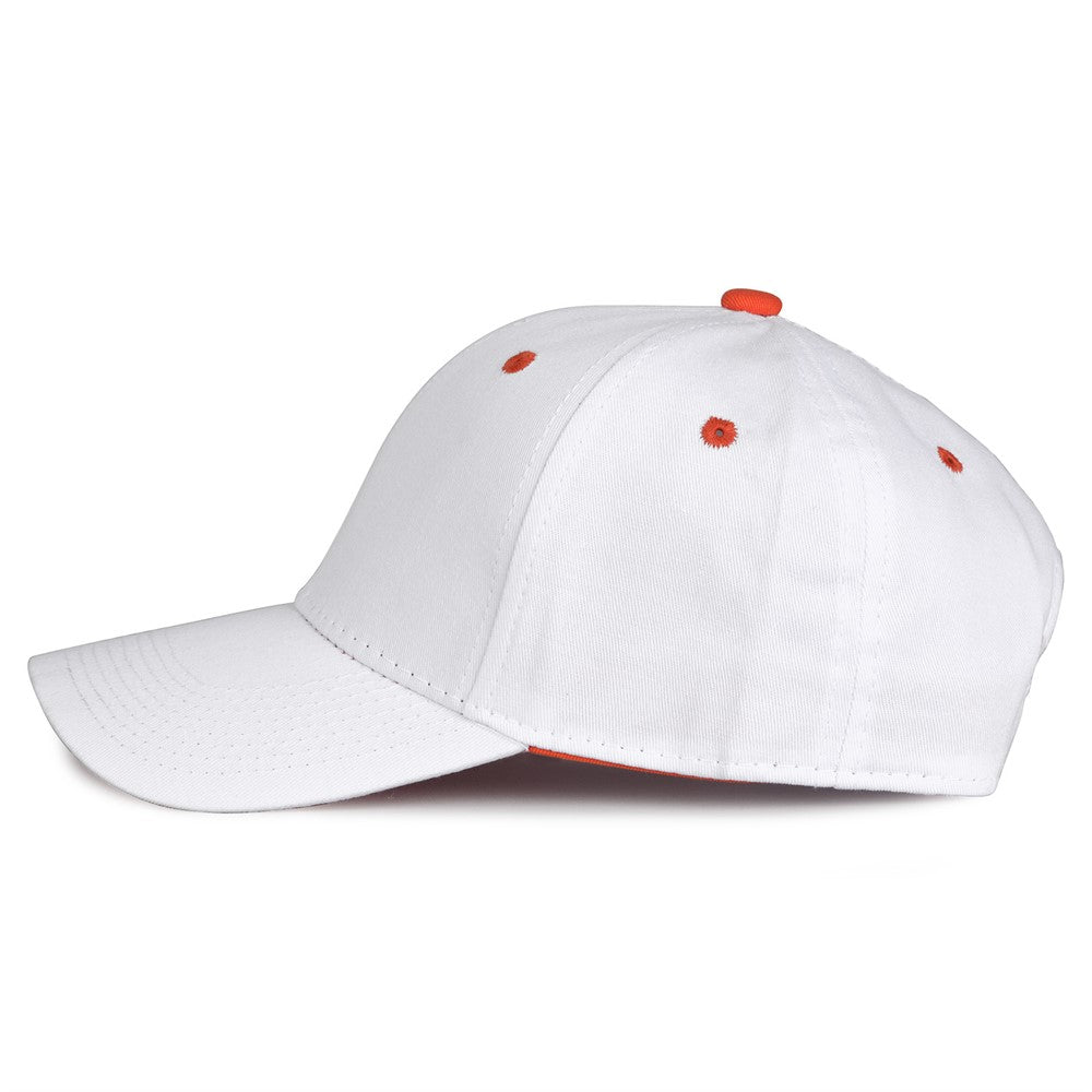 The Game GB2016 White Snapback Cotton Twill Cap - White Orange - HIT a Double - 6