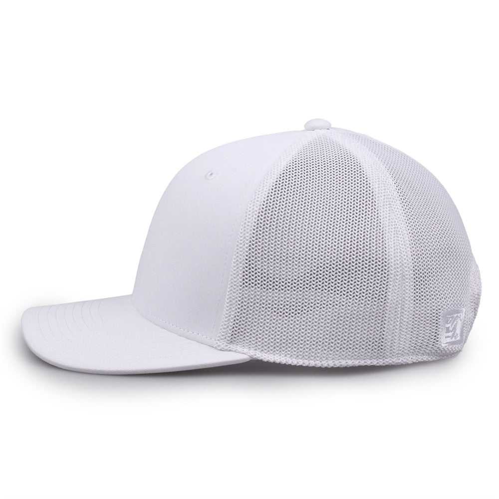 The Game GB518 Everyday Trucker Cap - White - HIT a Double - 7