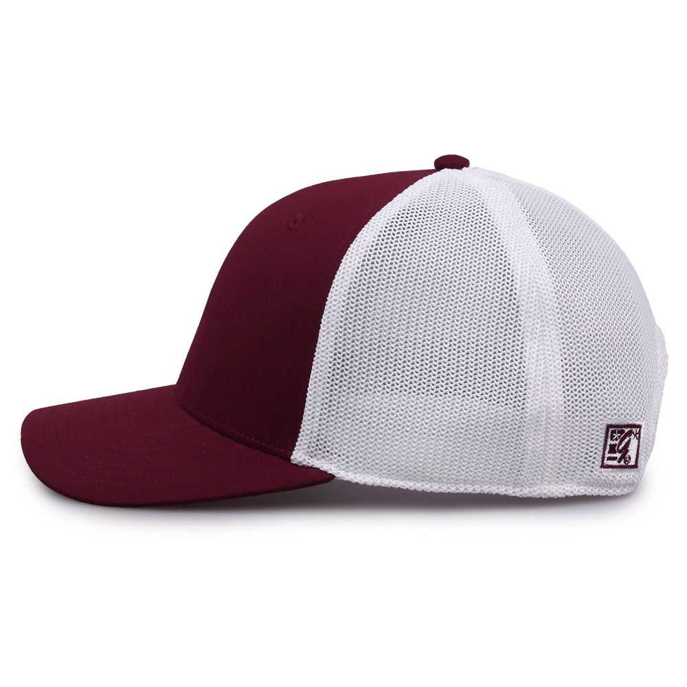 The Game GB518 Everyday Trucker Cap - Maroon White - HIT a Double - 7