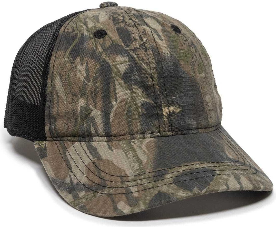 OC Sports 430PC Adjustable Mesh Back Cap - Original Mossy Oak Break-Up  Black | HIT a Double