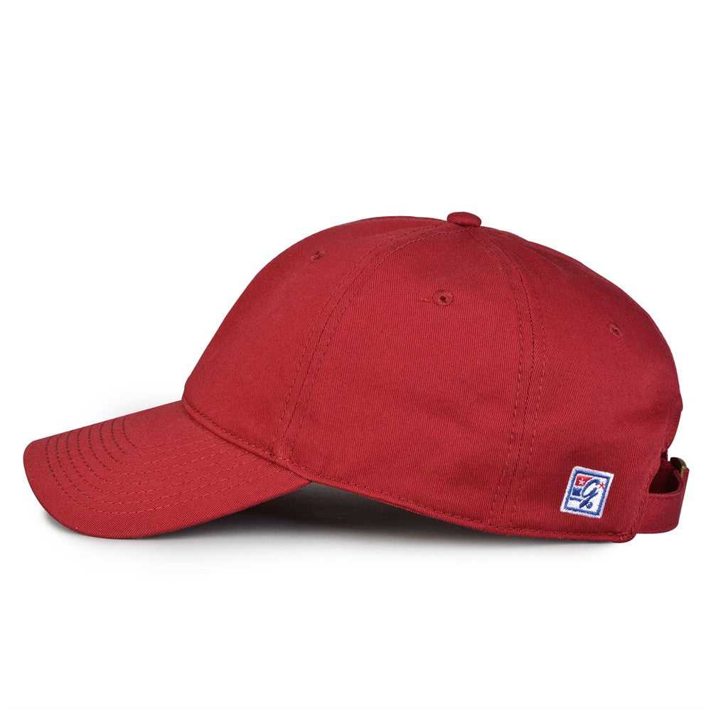 The Game GB210 Classic Relaxed Garment Washed Twill Cap - Cardinal - HIT a Double - 3