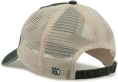 The Game GB460 Pigment Dyed Twill & Soft Trucker Cap - Bottle Green Sand | HIT a Double