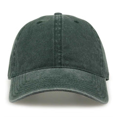 The Game GB465 Pigment Dyed Twill Cap - Bottle Green sand - HIT a Double - 2