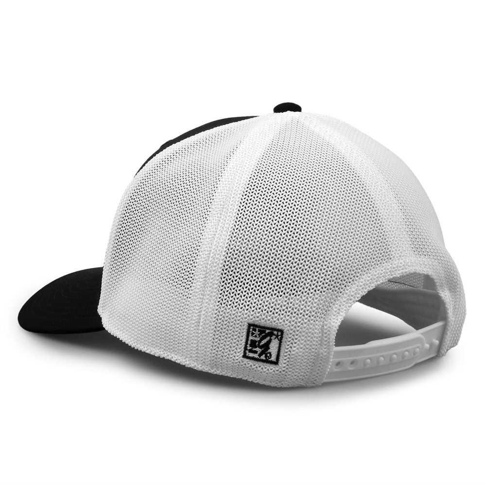 The Game GB518 Everyday Trucker Cap - Black White - HIT a Double - 5