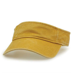 The Game GB466 Pigment Dyed Twill Visor - Mustard - HIT a Double - 3