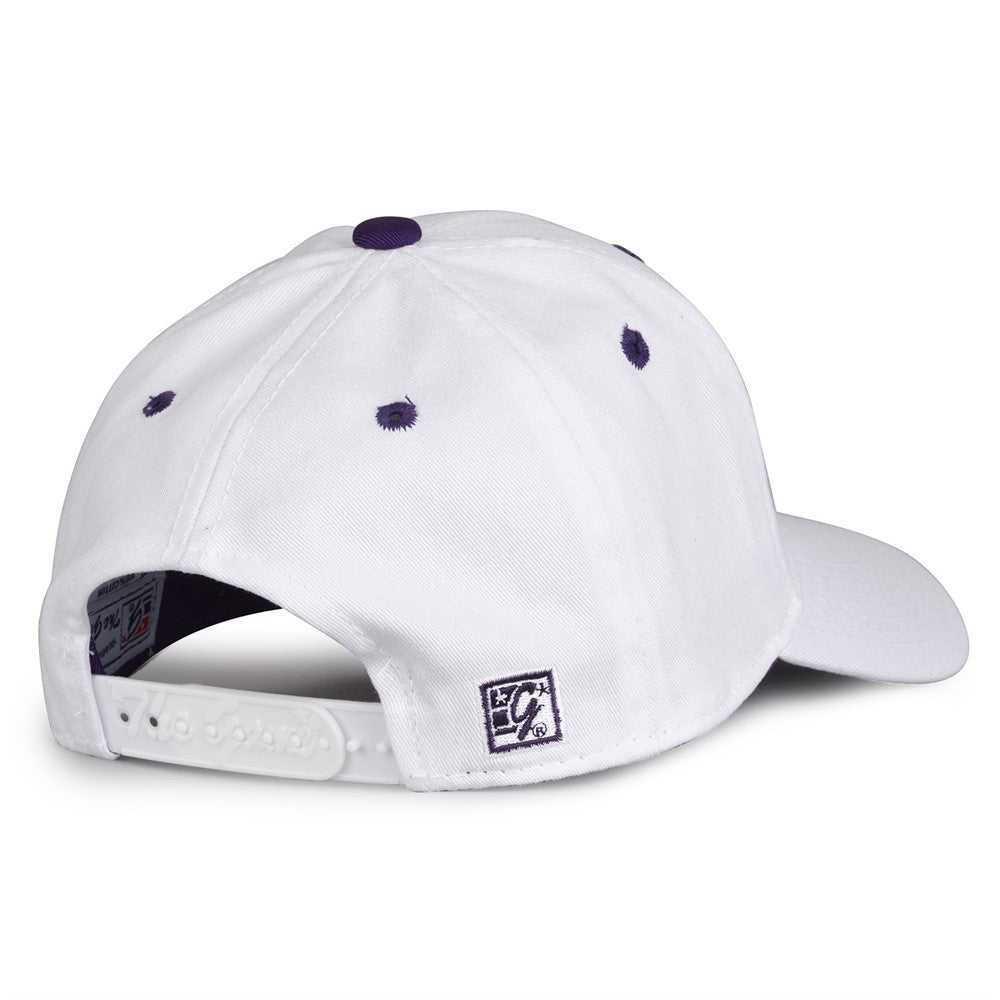 The Game GB2016 White Snapback Cotton Twill Cap - White Purple - HIT a Double - 5