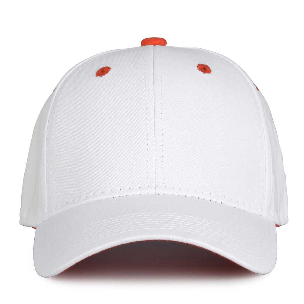 The Game GB2016 White Snapback Cotton Twill Cap - White Orange - HIT a Double - 2