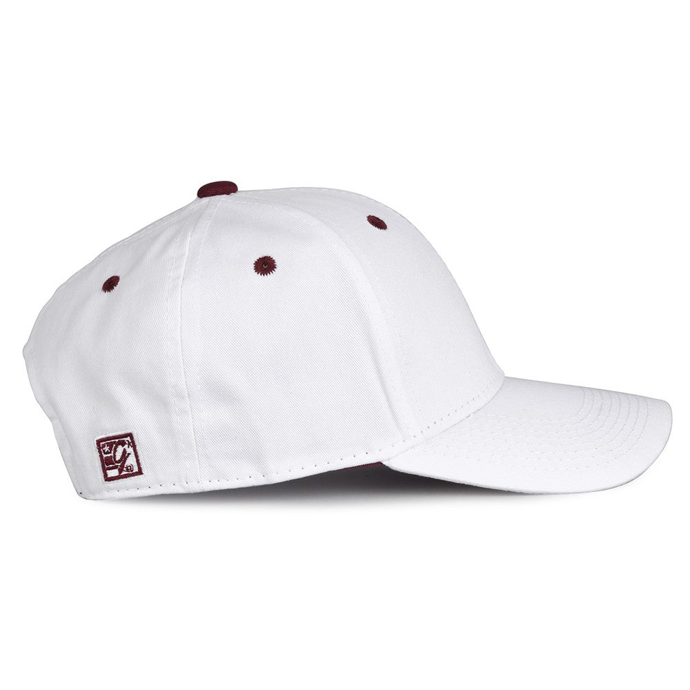 The Game GB2016 White Snapback Cotton Twill Cap - White Maroon | HIT a Double