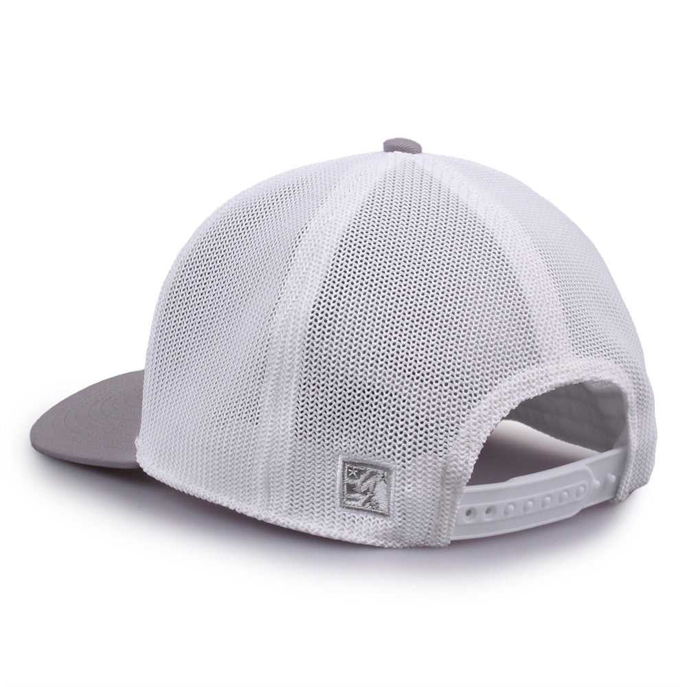 The Game GB518 Everyday Trucker Cap - Gray White - HIT a Double - 5