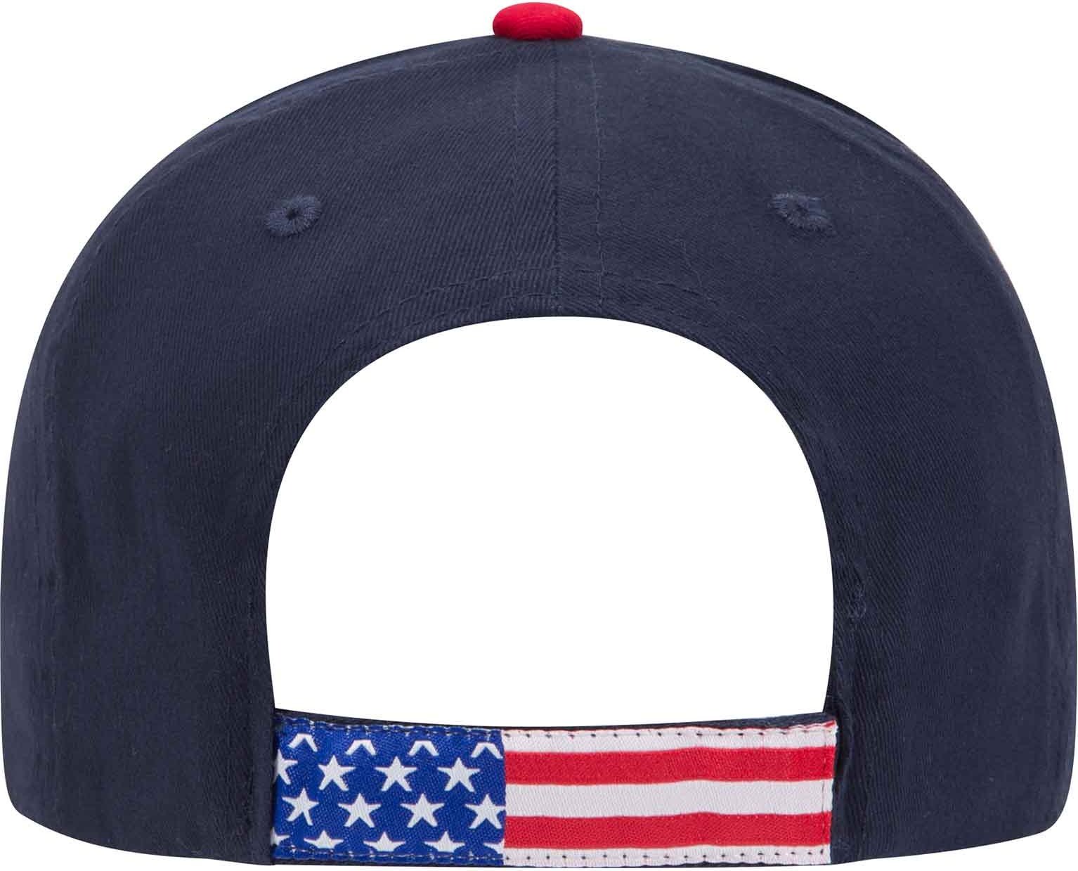 OTTO 58-710 6 Panel Low Profile Baseball Cap - Navy Flag | HIT a Double