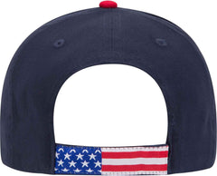 OTTO 58-710 6 Panel Low Profile Baseball Cap - Navy Flag | HIT a Double