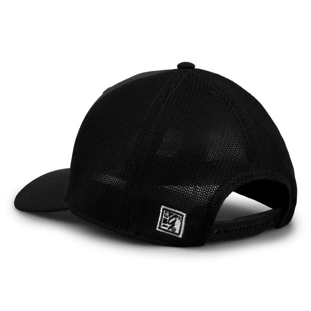 The Game GB518 Everyday Trucker Cap - Black Black - HIT a Double - 5