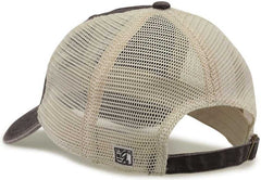 The Game GB460 Pigment Dyed Twill & Soft Trucker Cap - Black Sand | HIT a Double