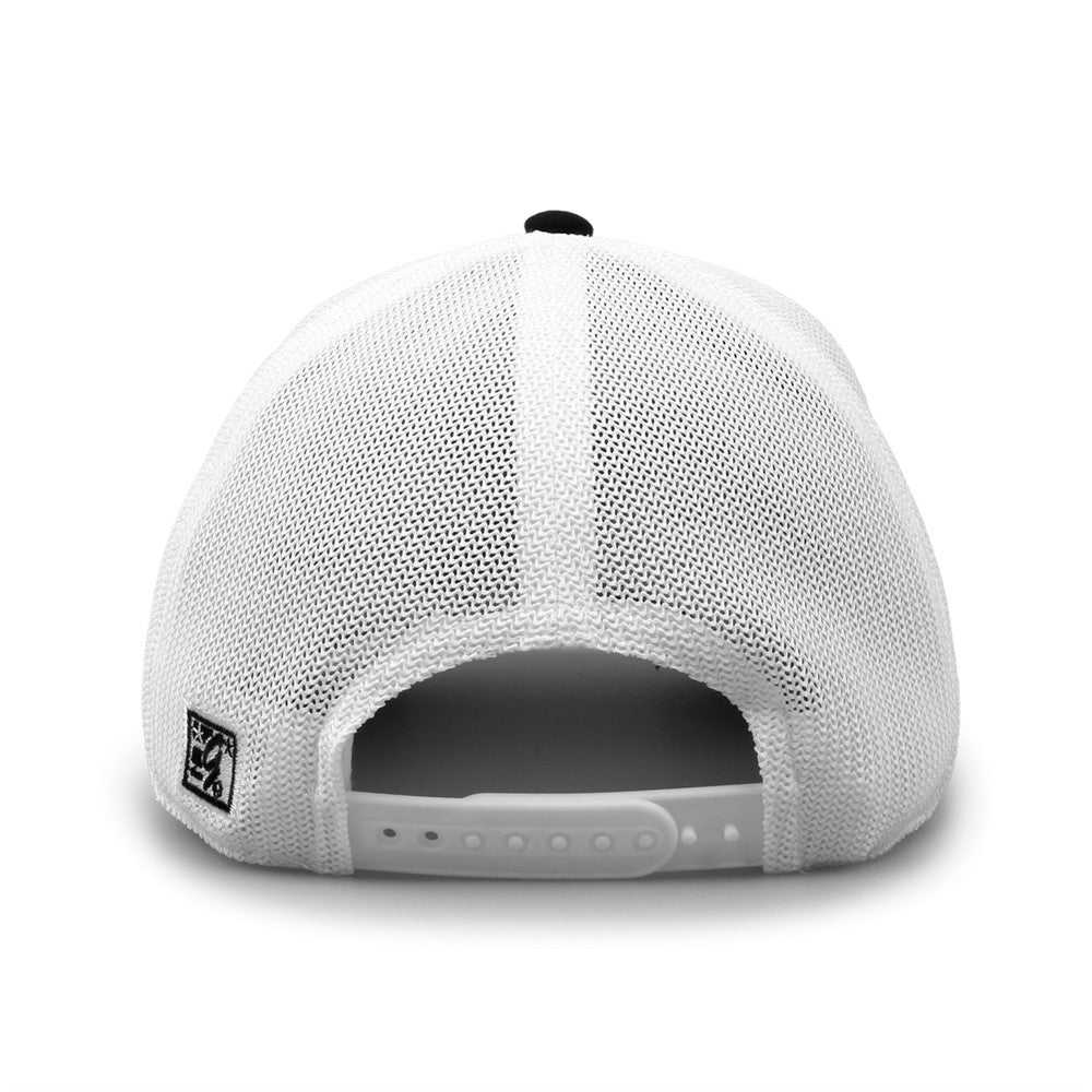 The Game GB518 Everyday Trucker Cap - Black White - HIT a Double - 6
