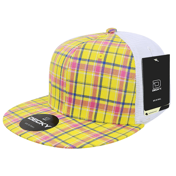 Decky 6015 H/C Plaid Cap - White 105 - HIT a Double