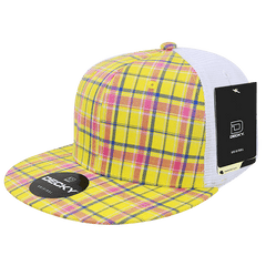 Decky 6015 H/C Plaid Cap - White 105 - HIT a Double