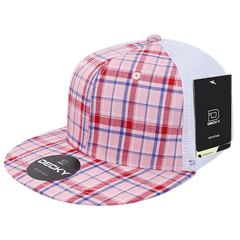 Decky 6015 H/C Plaid Cap - White 106 - HIT a Double