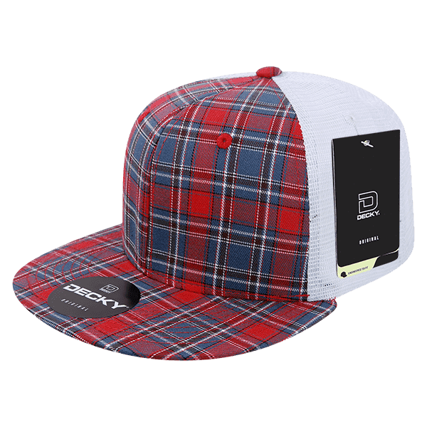 Decky 6015 H/C Plaid Cap - White 108 - HIT a Double