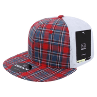 Decky 6015 H/C Plaid Cap - White 108 - HIT a Double