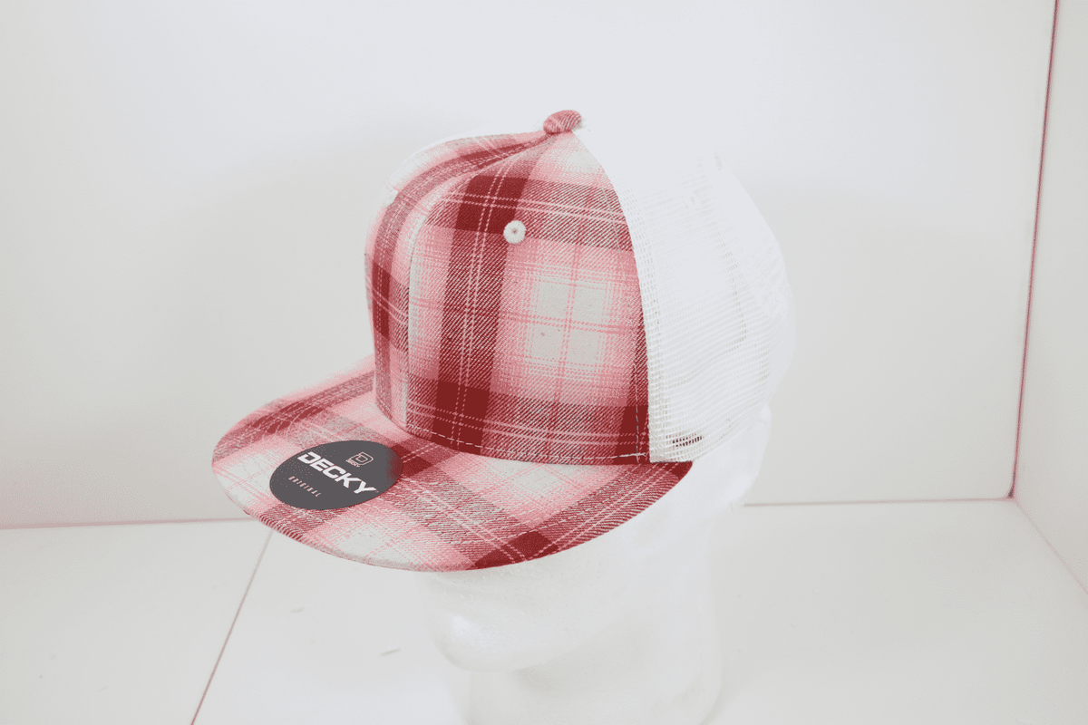 Decky 6015 H/C Plaid Cap - White 117 - HIT a Double