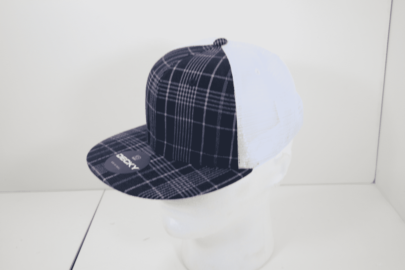 Decky 6015 H/C Plaid Cap - White 123 - HIT a Double