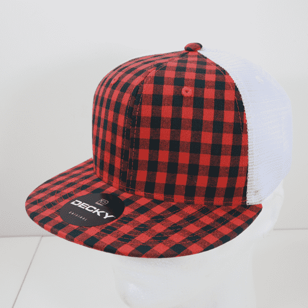 Decky 6015 H/C Plaid Cap - White 143 - HIT a Double