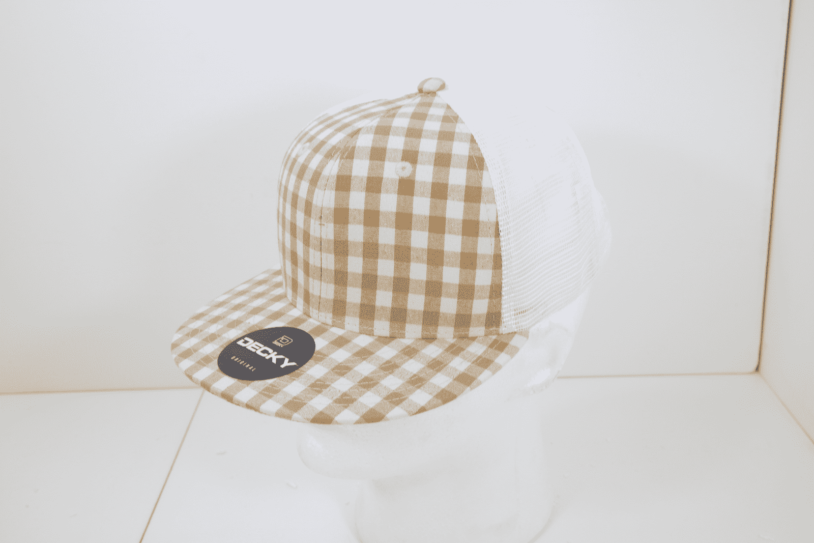 Decky 6015 H/C Plaid Cap - White 146 - HIT a Double