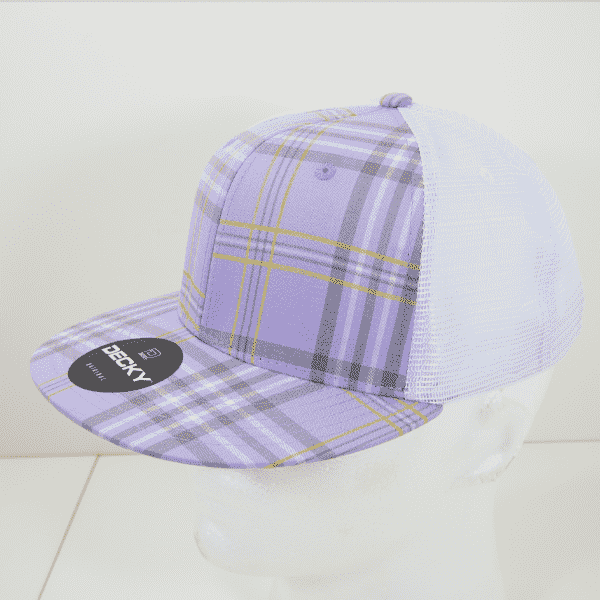 Decky 6015 H/C Plaid Cap - White 147 - HIT a Double - 1