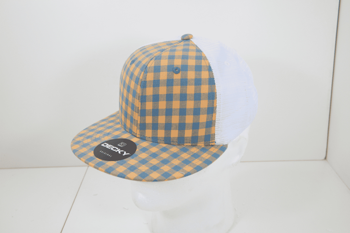 Decky 6015 H/C Plaid Cap - White 149 - HIT a Double