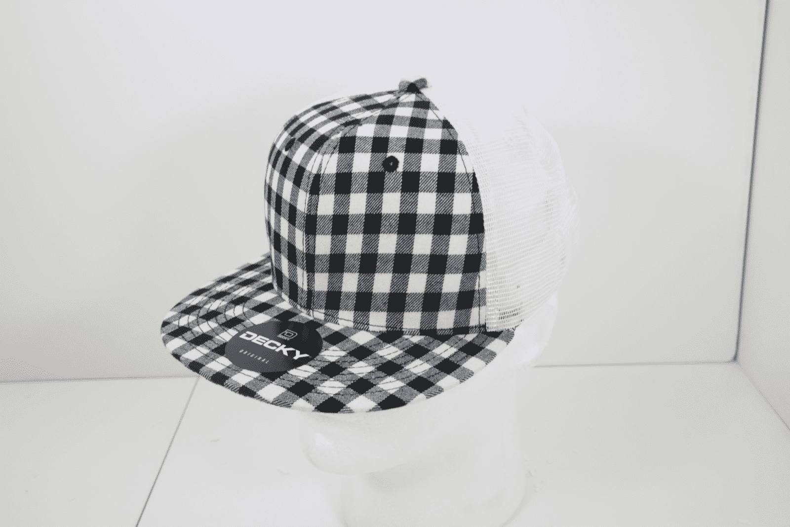 Decky 6015 H/C Plaid Cap - White 151 - HIT a Double