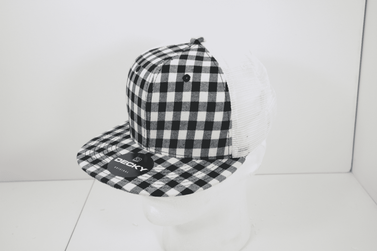 Decky 6015 H/C Plaid Cap - White 151 - HIT a Double