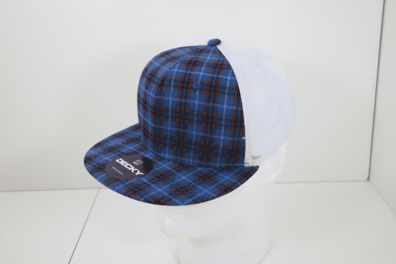 Decky 6015 H/C Plaid Cap - White 152 - HIT a Double