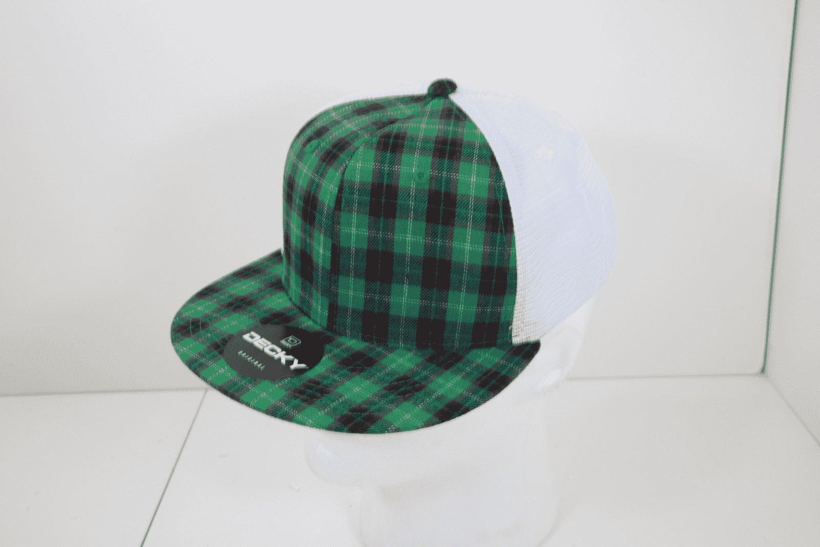 Decky 6015 H/C Plaid Cap - White 159 - HIT a Double