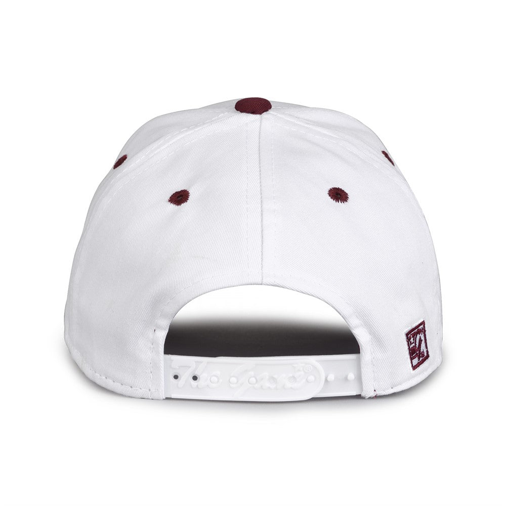 The Game GB2016 White Snapback Cotton Twill Cap - White Maroon | HIT a Double