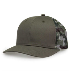 The Game GB452C Camo Everyday Trucker Cap - Olive Camo - HIT a Double - 3