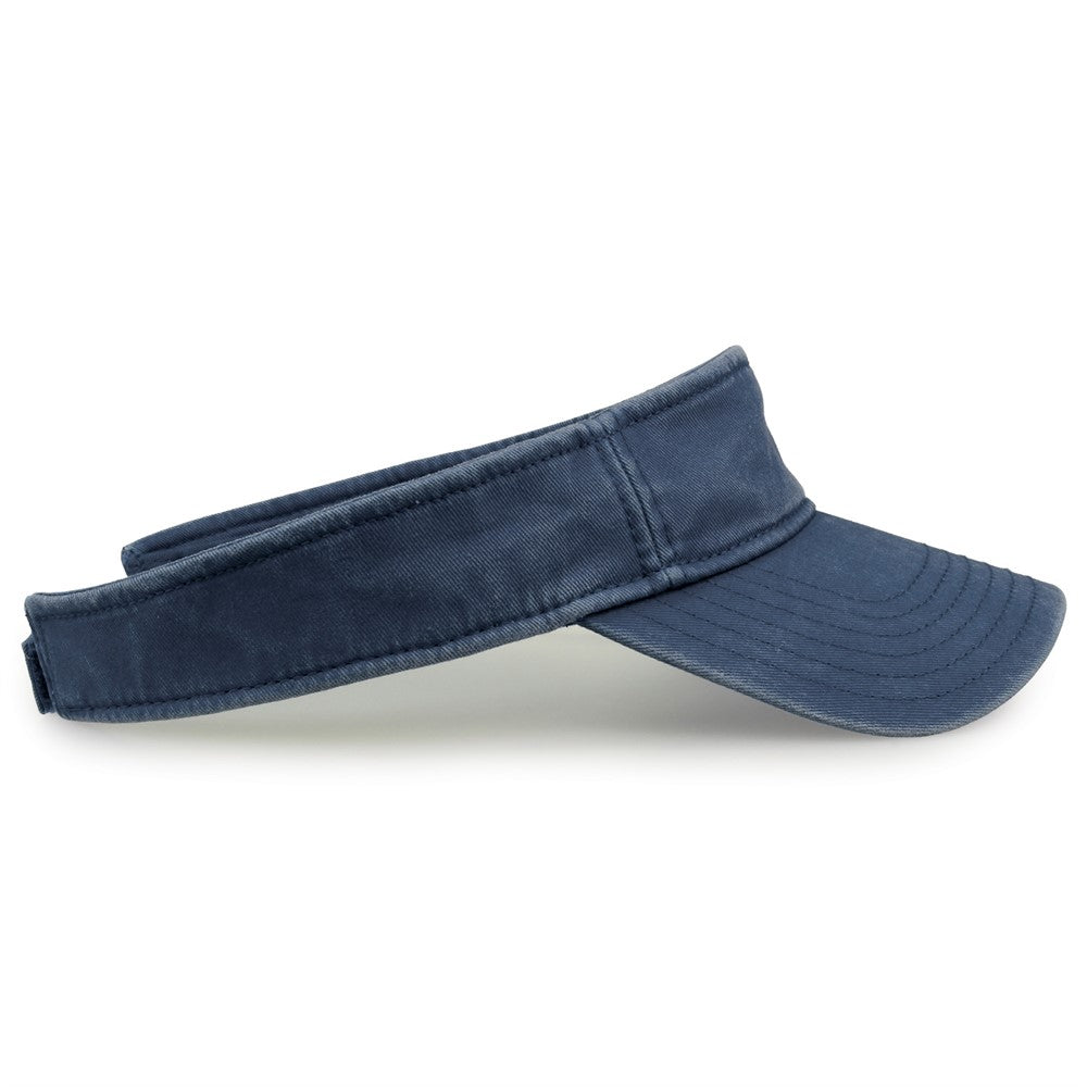 The Game GB466 Pigment Dyed Twill Visor - Navy - HIT a Double - 7